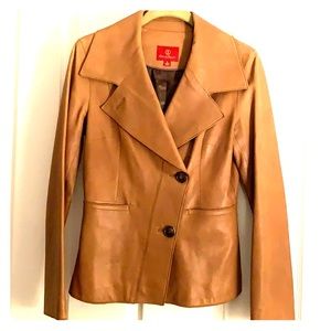 Buttery soft leather blazer